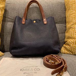KMM & Co Mini Tote in Navy Kodiak MMAO